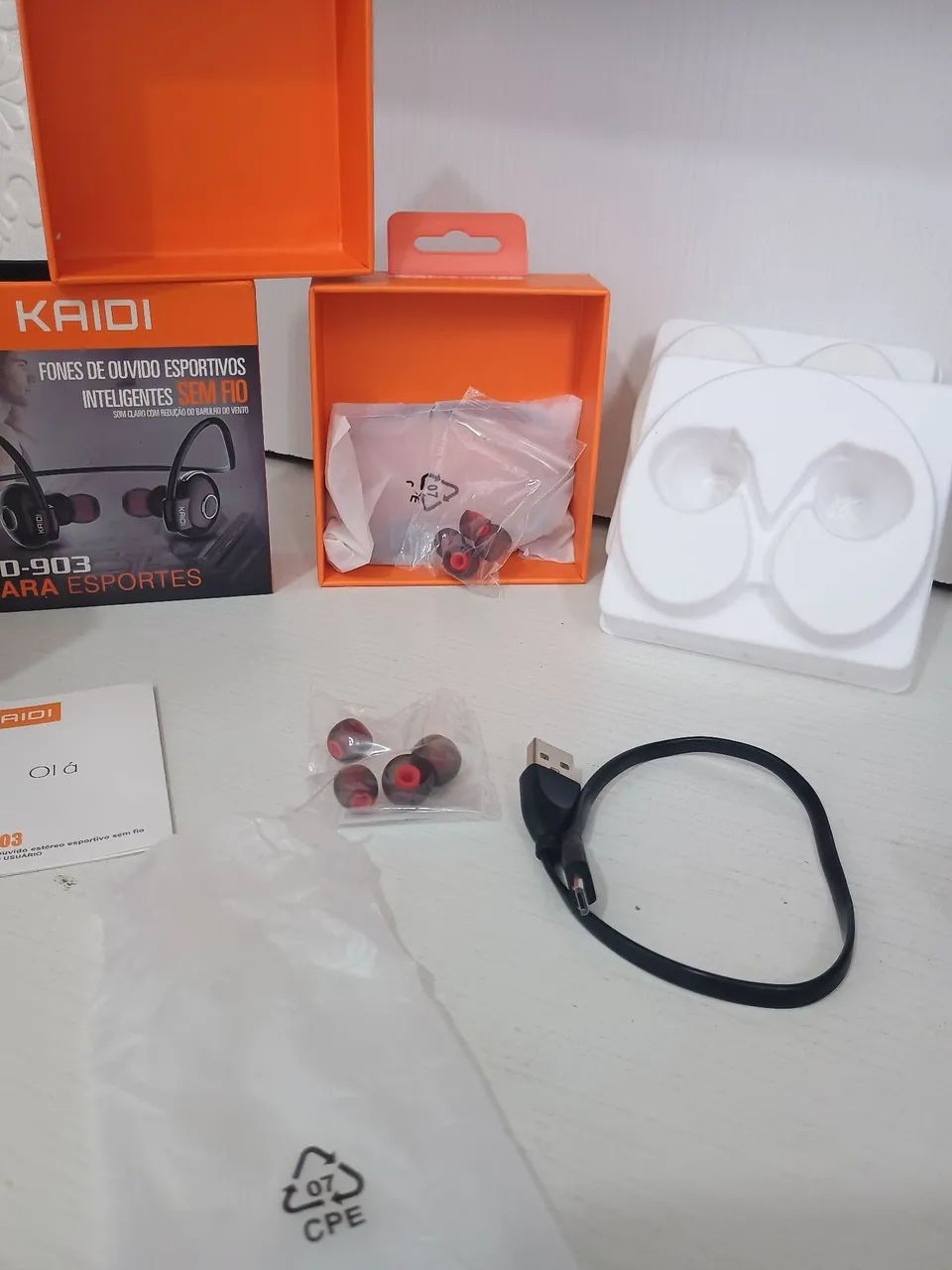 Kit Fone Bluetooth Kaidi 903 - 02 Acessórios+Caixas(Ler Anúncio) - Foto 4