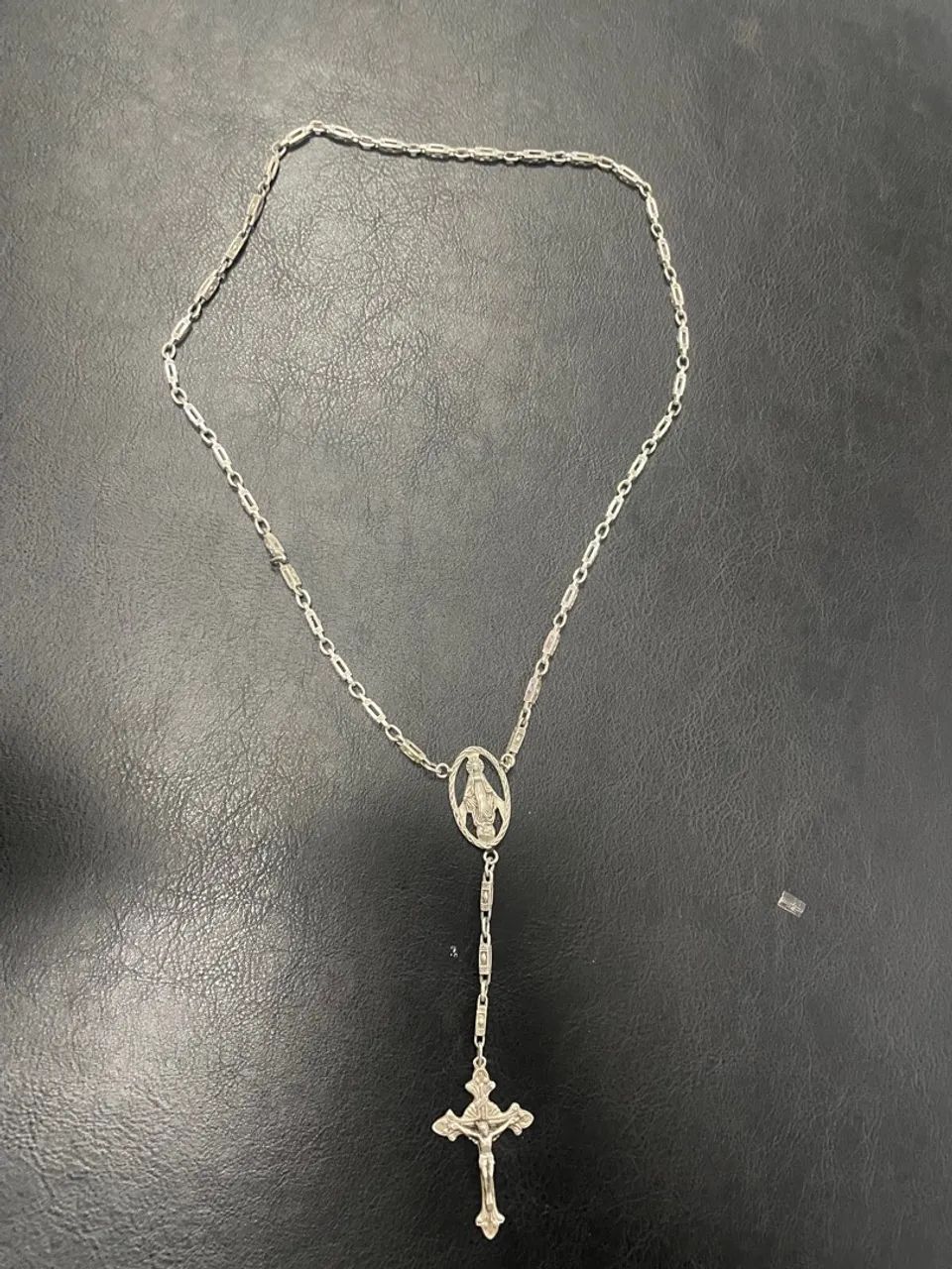 Rosário de prata antigo - Foto 6