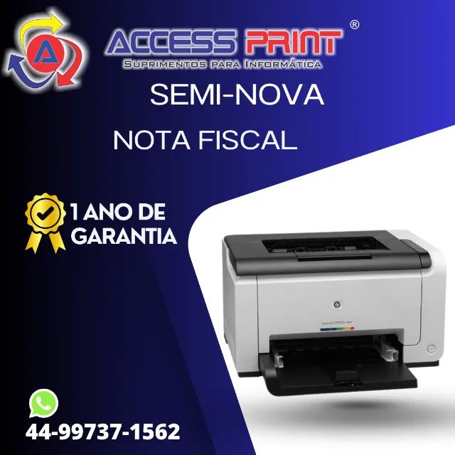 Impressora hp laser colorida cp1025 1 ano de garantia  - Foto 2