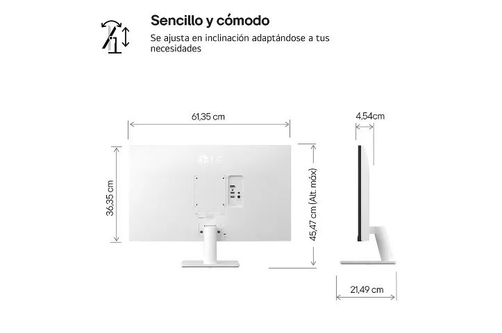 Monitor LG UltraFine Smart 4K 27" UHD IPS, HDR10, DCI-P3 90%, 27US500-W, Novo, Lacrado - Foto 5