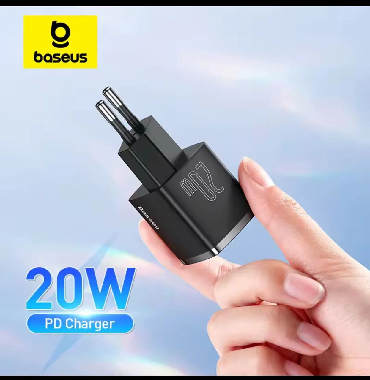 Carregador Baseus 20W PD - Carregamento Rápido para Celular