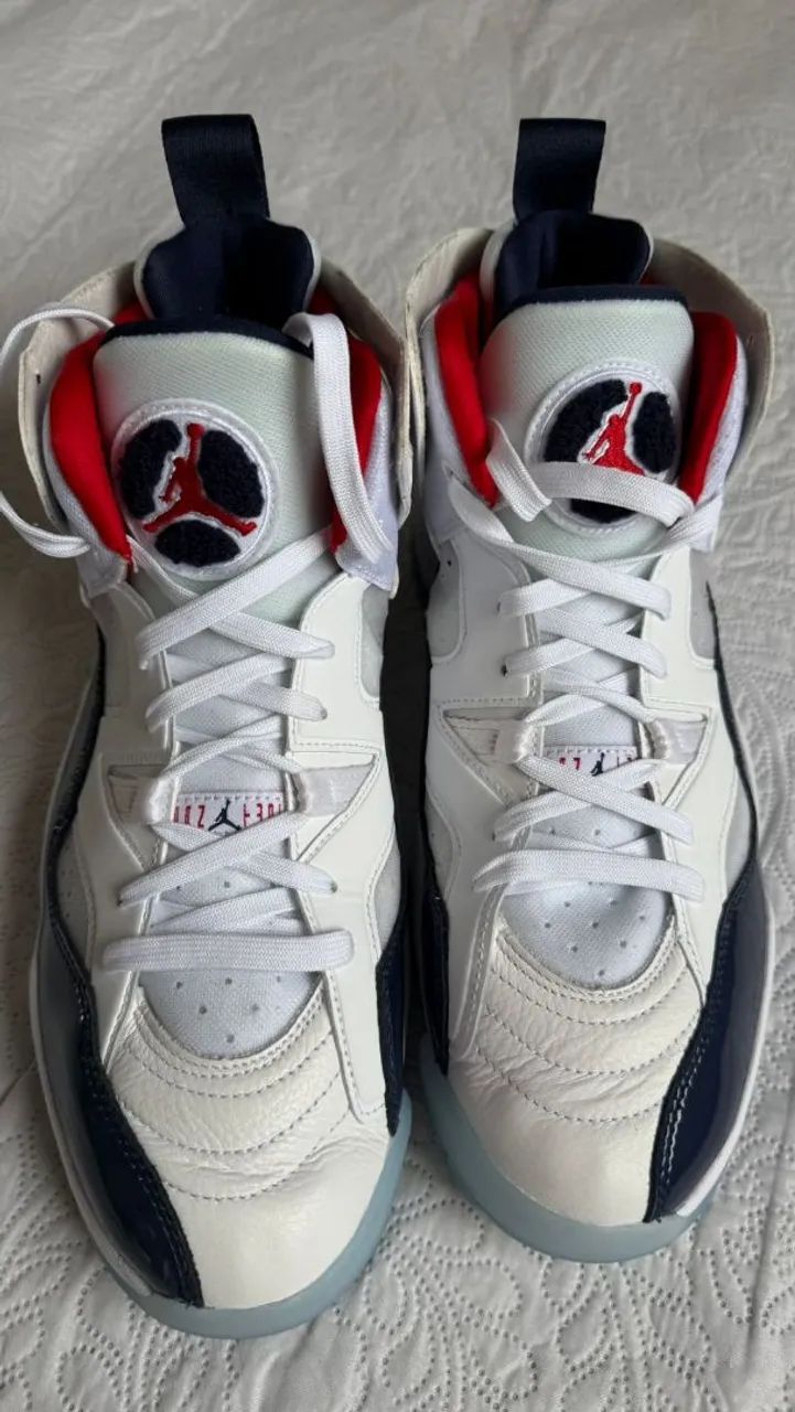 Tênis Nike Jordan Jumpman Two Trey Branco - N°43 - Raro, Quase Novo! - Foto 5