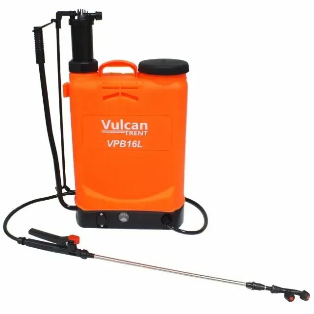 PULVERIZADOR A BATERIA 12 AMPERES 16 LITROS COR LARANJA VPB16L8A VULCAN TRENT - Foto 2