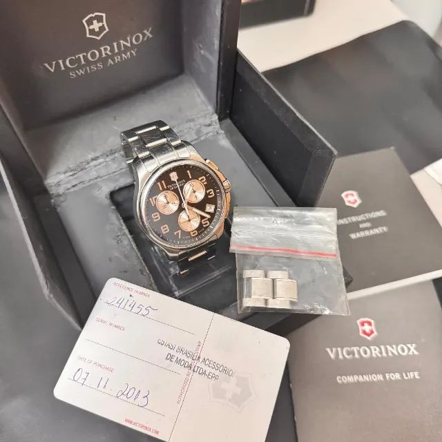 Relógio VictorInox Panda Crono caixa e nota fiscal - Acessórios