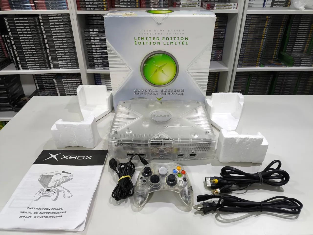 Xbox Clássico Cristal Edição Limitada Colecionador