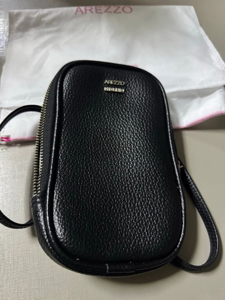 Bolsa porta celular de couro - Foto 2