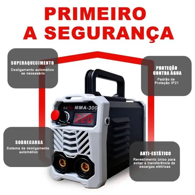 Soldadora Industrial 300A - Máquina de Solda Inversora Profissional para Serviço Pesado - - Foto 3