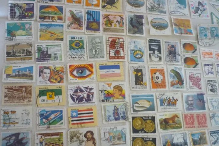 Selos Antigos Do Brasil A Classificar Lote Com 130 Leia Desc (Usado) - Foto 5