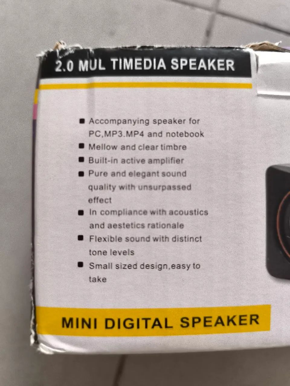 Mini caixas de som para PC ou notebook - novas64302948116354122