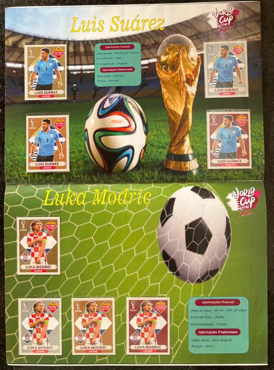 Coleção Completa Figurinhas Extra Copa 2022 - 80 Figurinhas Extras Sem Repetição Originais - Foto 5