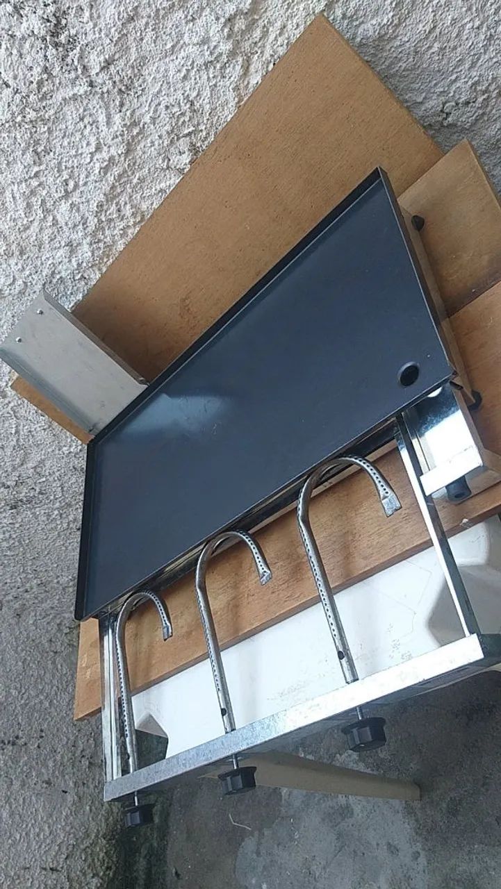 Chapa grande para hambúrguer é lanche profissional ideal para tudo, tamanho 50x90,   - Foto 3