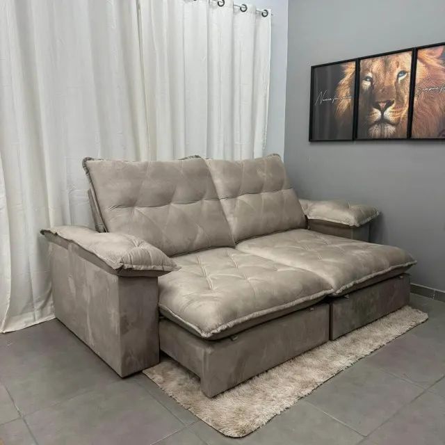 Sofá Retrátil e Reclinável Revel - Foto 4