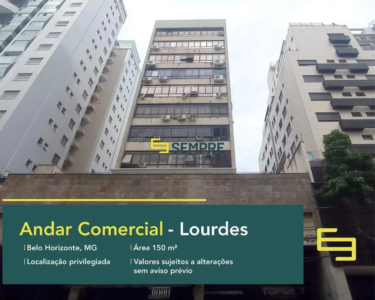 Andar comercial para alugar no Lourdes em BH