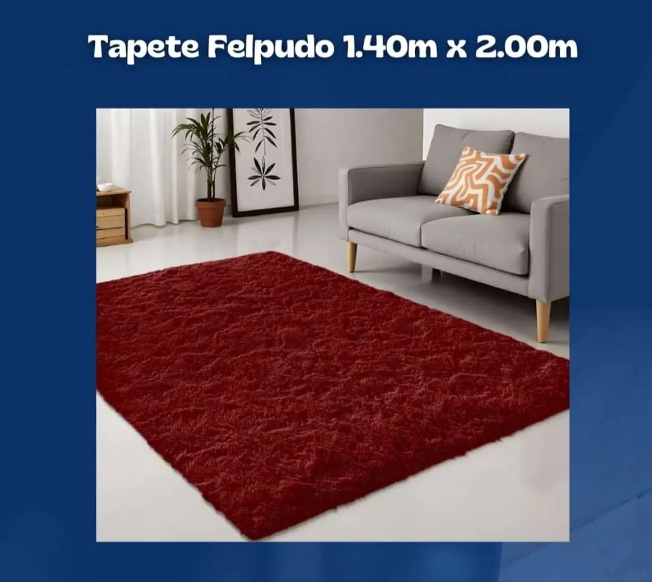 02 Tapetes peludos grande por R$300,00 no pix - Foto 5