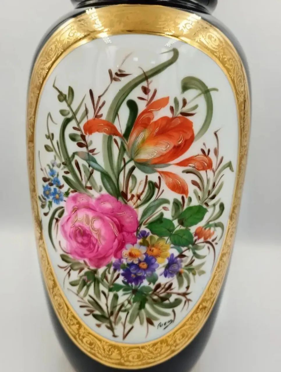 Antiguidade vaso porcelana LIMOGES França Atelier Camille Tharaud  - Foto 2