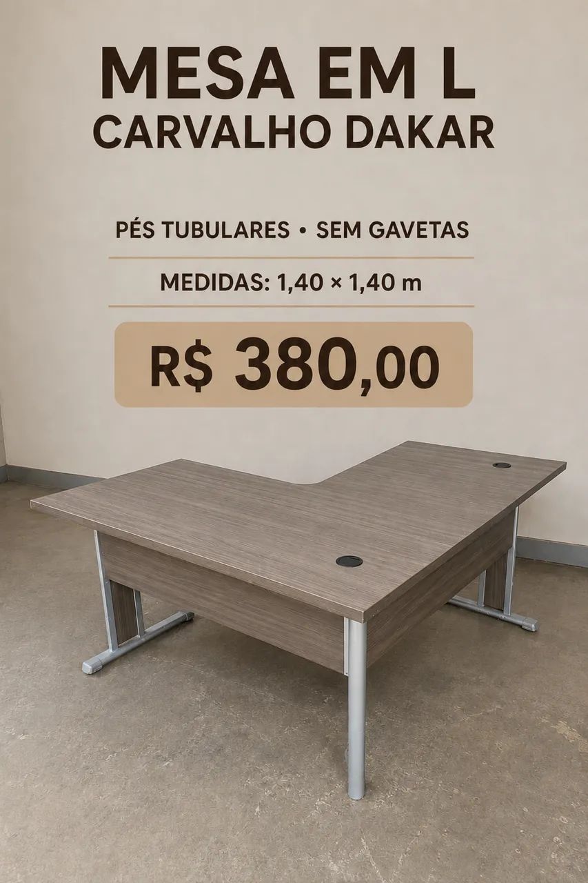 Mesa em L 