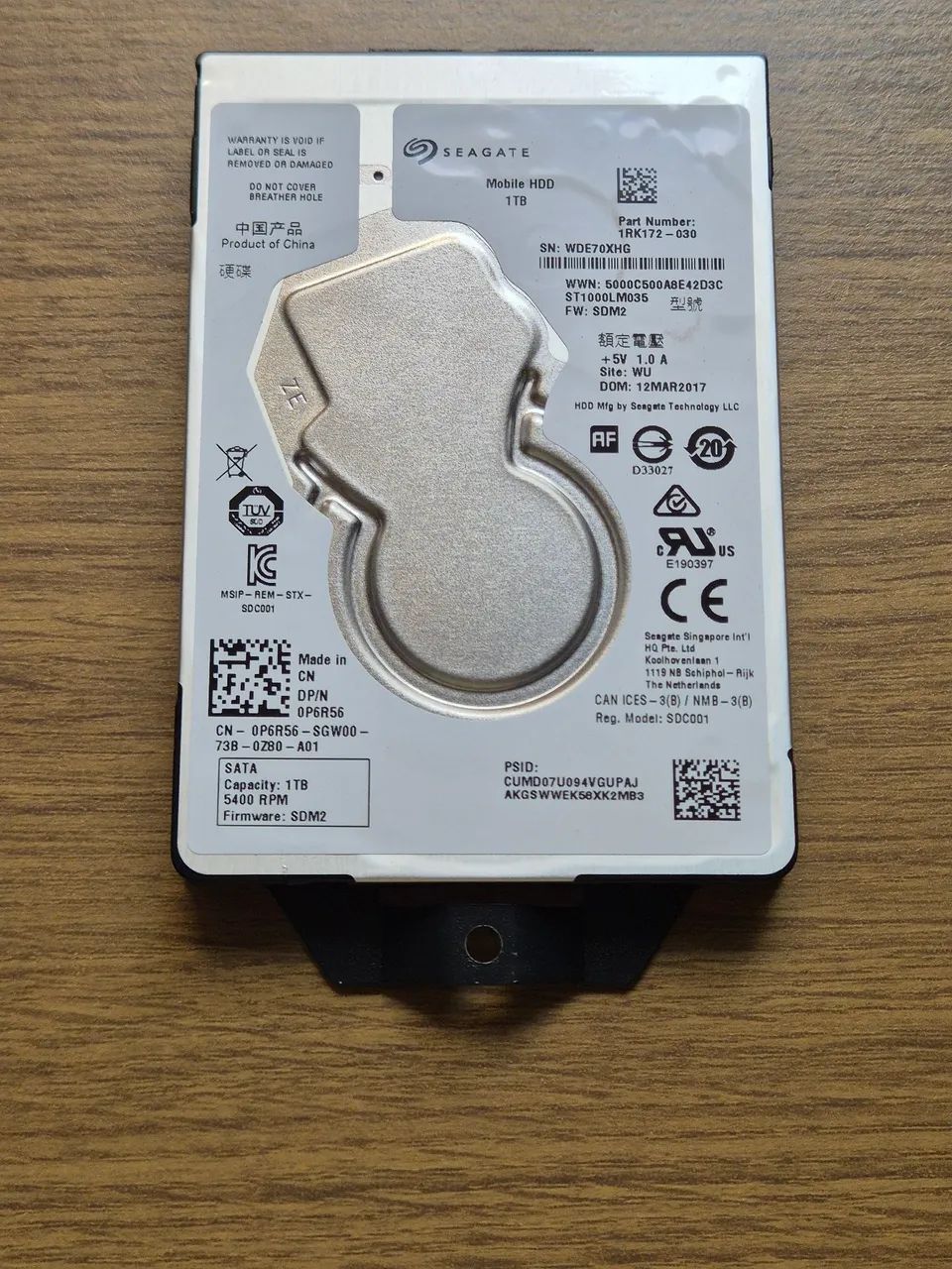HD Seagate Mobile HDD 1TB