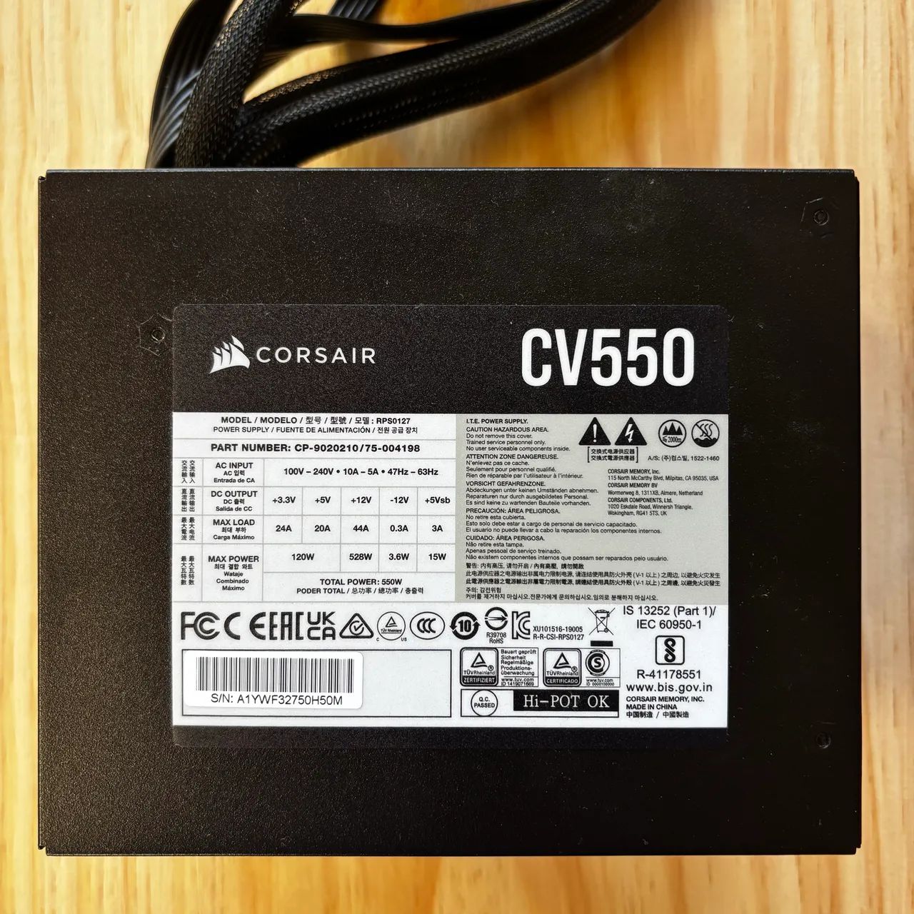FONTE CORSAIR CV550 - Foto 2