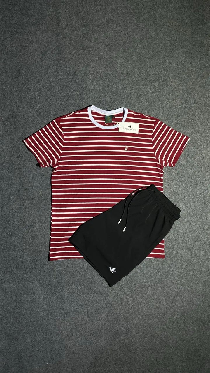 Camisa brooksfield / bermuda elastano 