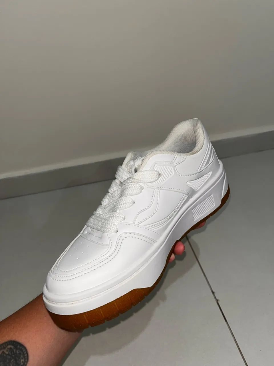 Tenis branco Satinato - Renner - Foto 4