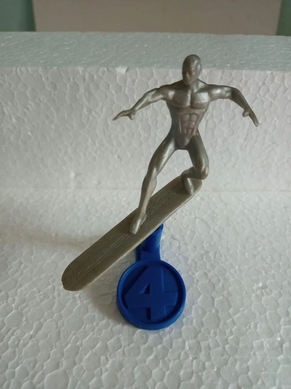 Antigo Boneco Surfista Plateado 