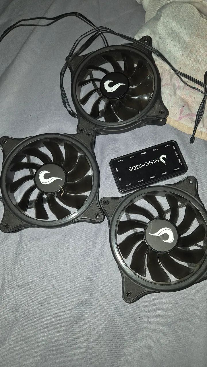Kit 3 fans + controladora Rise mode laser - Foto 2