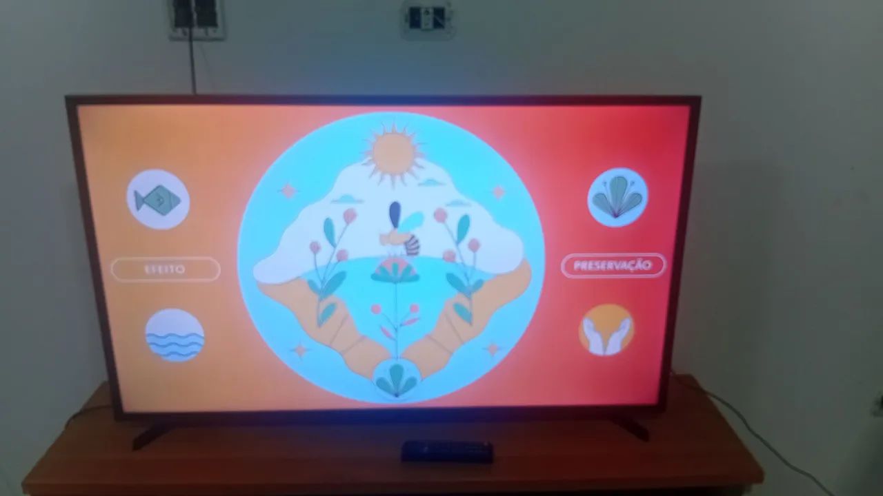 Tv smart 49 polegadas em bom  estado  - Foto 2