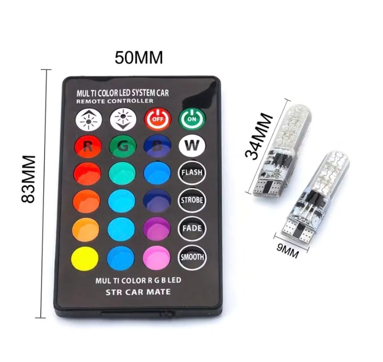 Pingo de led t10 com controle remoto  - Foto 2