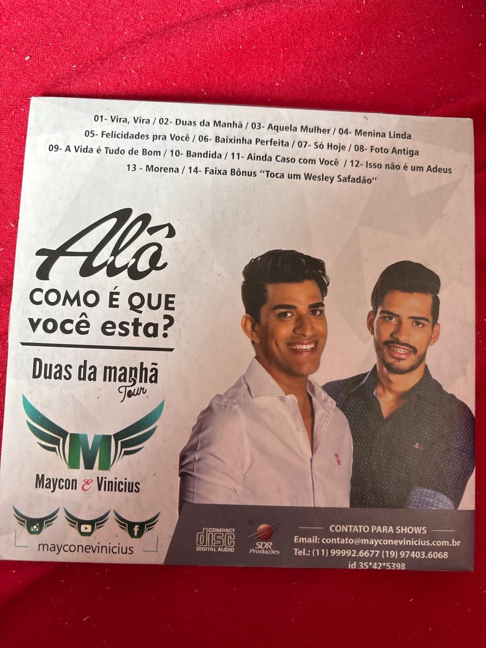CD: Maycon & Vinícius CD físico da turnê "Duas da Manhã" - Foto 2