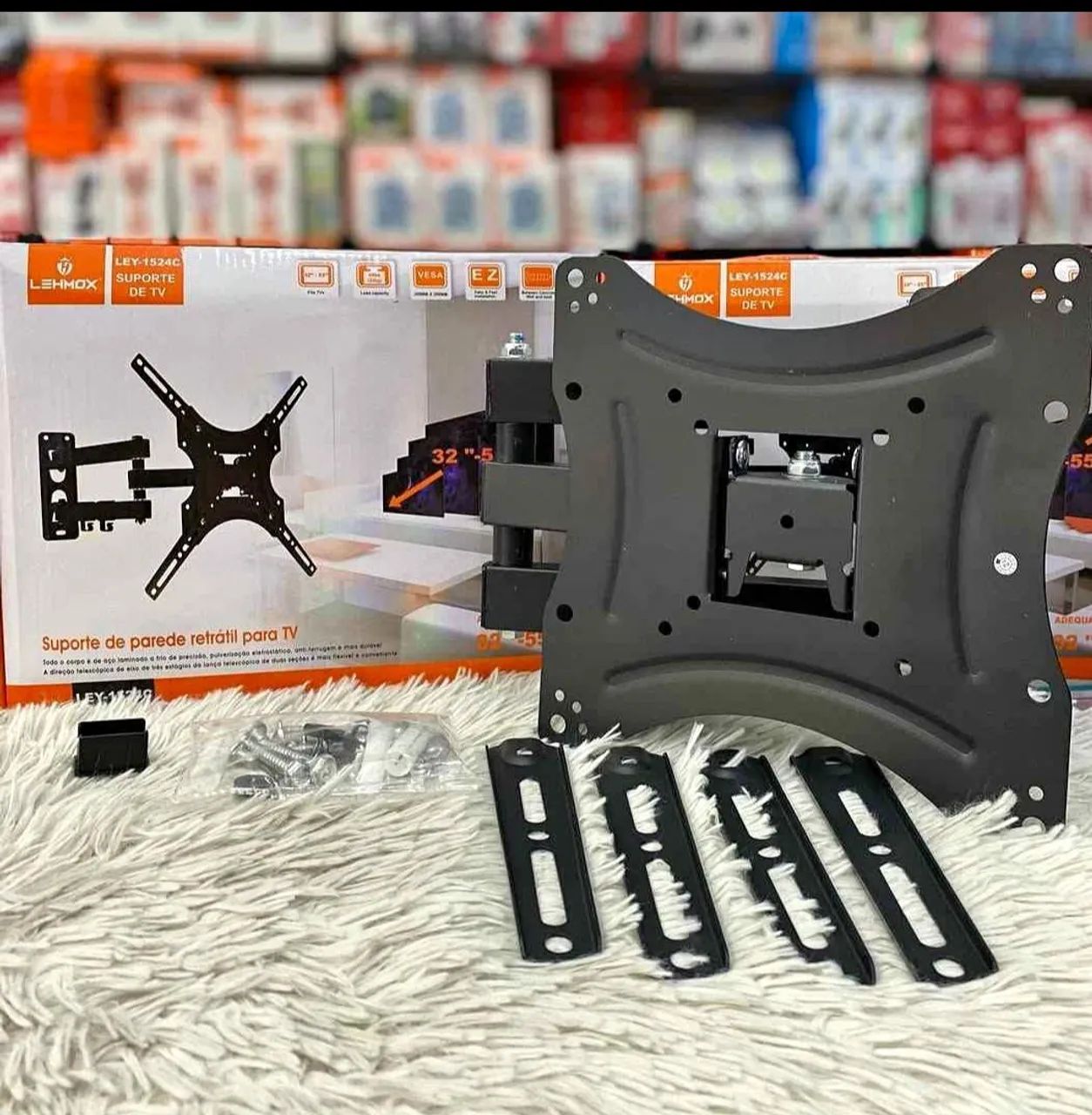 Suporte tri articulado para tv de 14 a 55 polegadas 