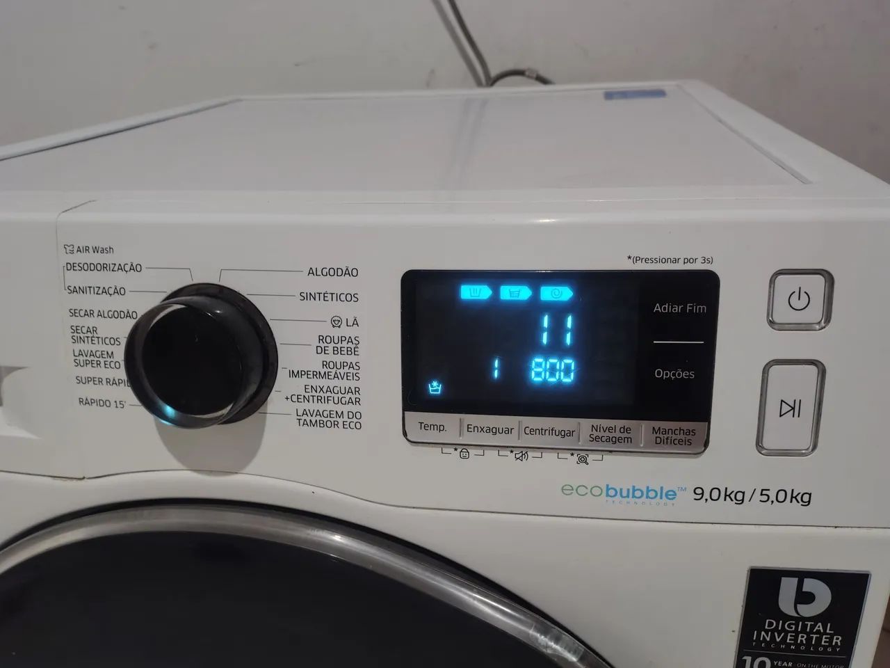 Máquina de lavar e e seca Samsung 09 kg - Foto 4