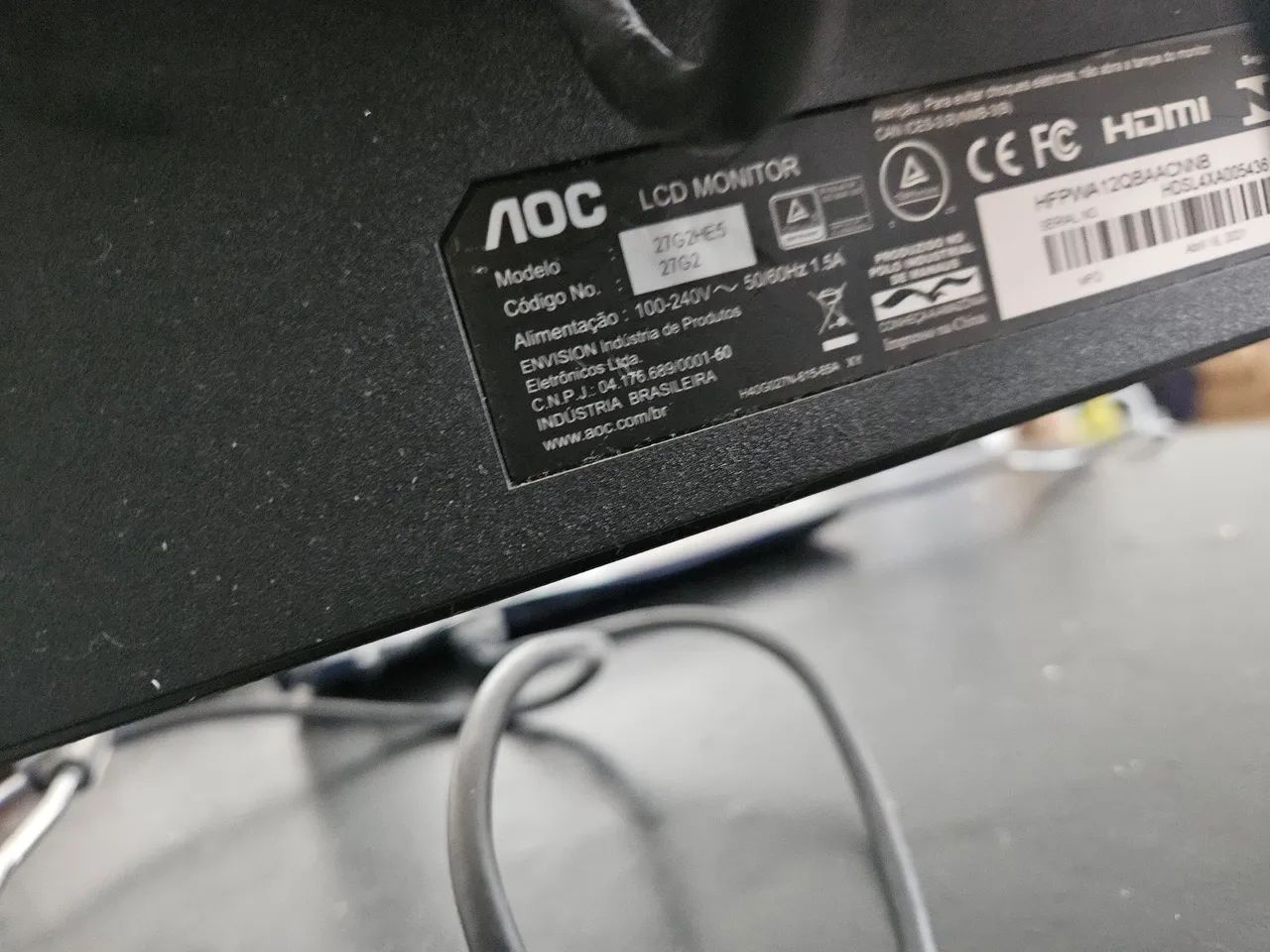 Monitor Gamer AOC 27" IPS Full HD 75hz 1ms - Foto 2