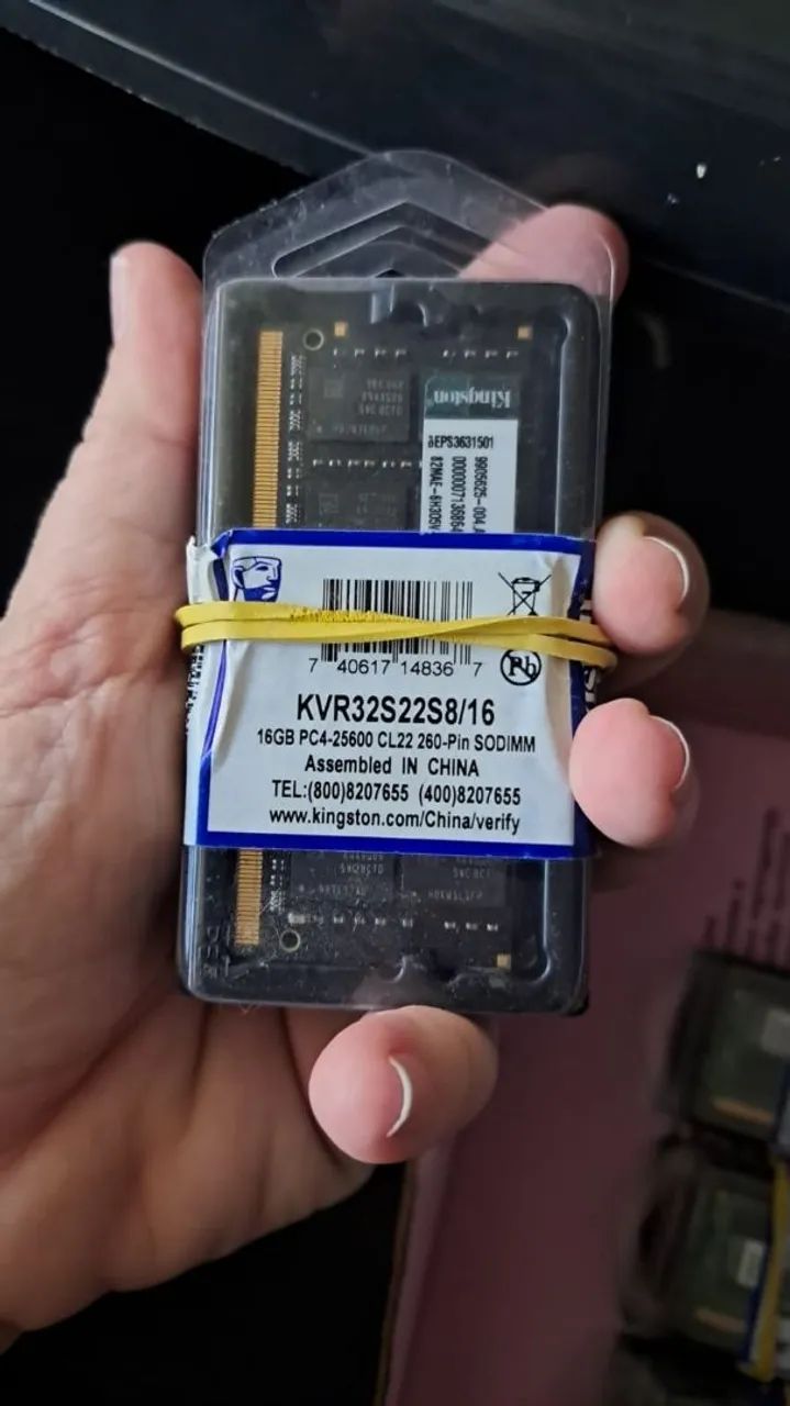 Memória DDR4 16GB para notebook