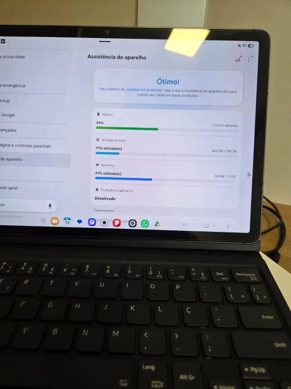 Tablet Samsung S9 256 GB e 12GB de RAM - Foto 4