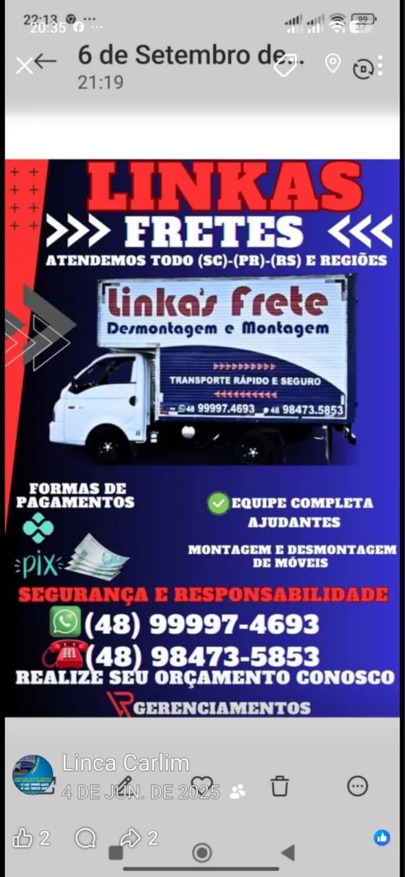 Fretes e mudanças  - Foto 2