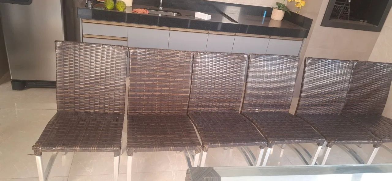 Mesa de alumínio com fibra sintética  - Foto 3