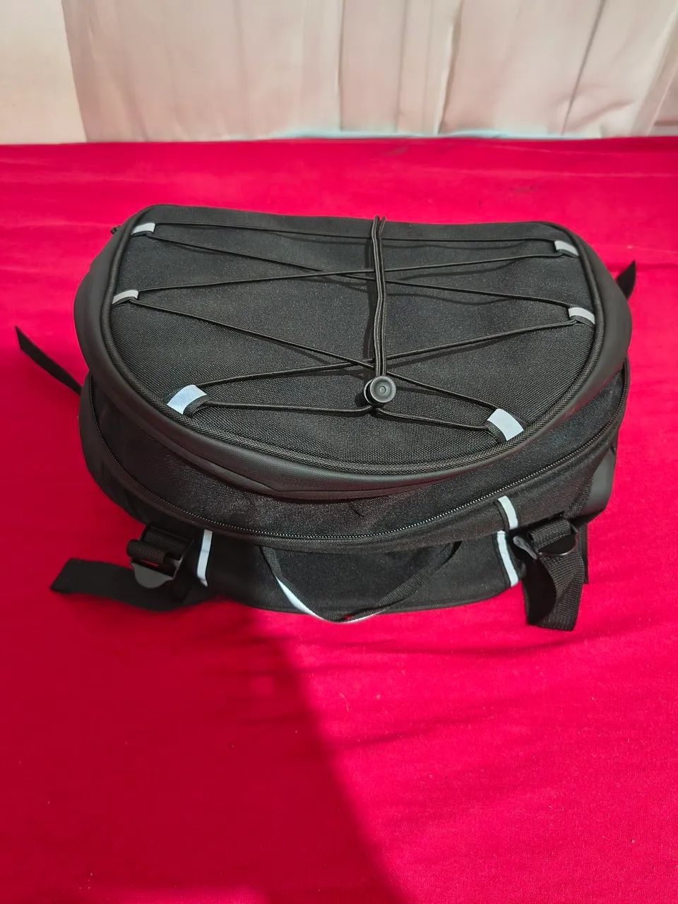 Bolsa mala para moto expansível com capa de chuva - Foto 5