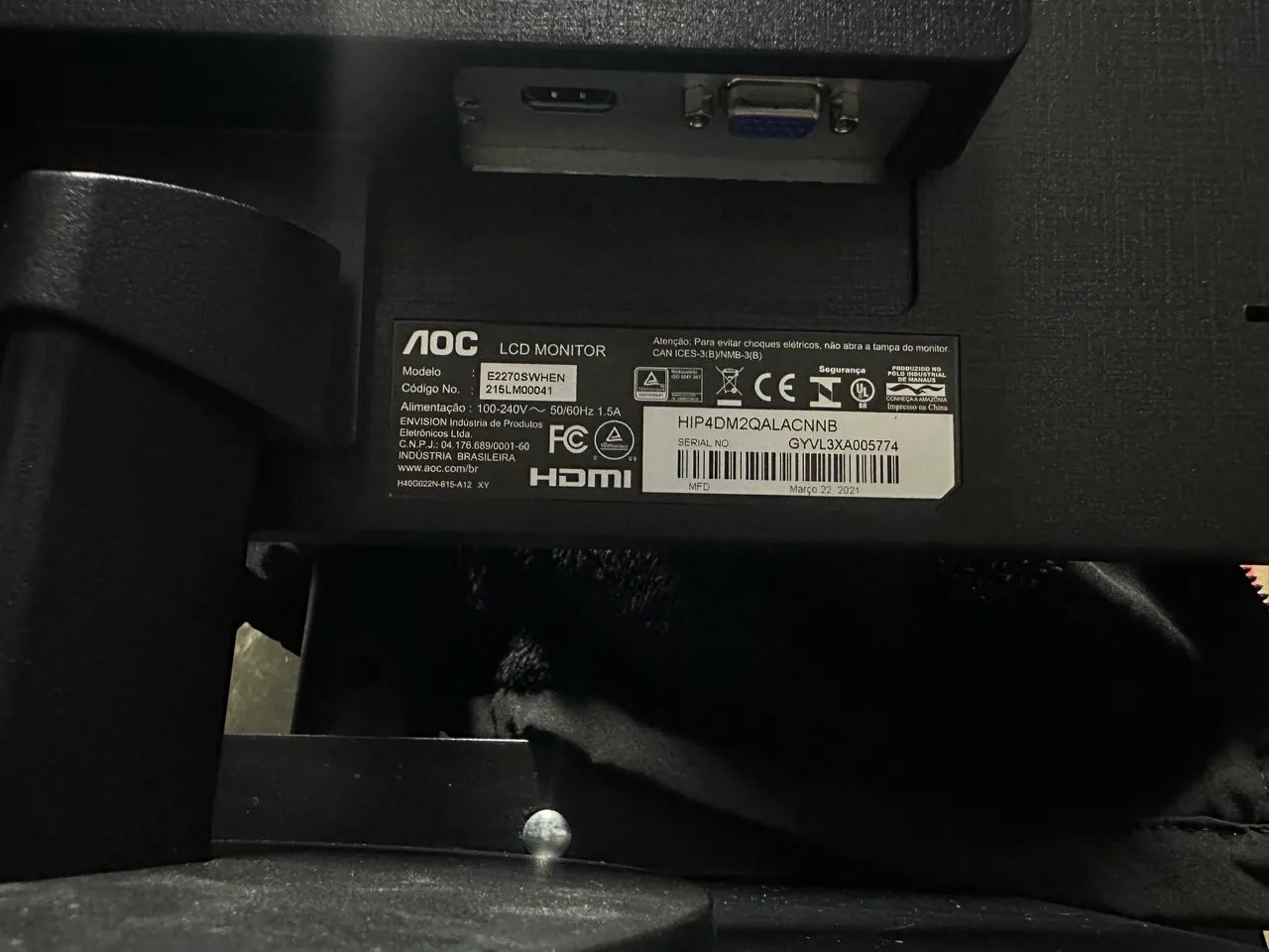 MONITOR AOC 19 POLEGADAS NOVO - Foto 2