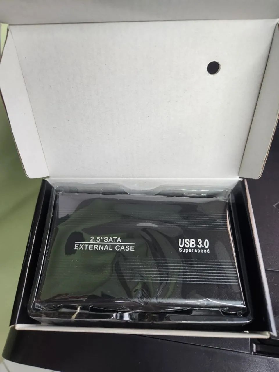 CASE PARA HD EXTERNO DE 25 SATA PARA USB 3.0 PRETO  - Foto 3