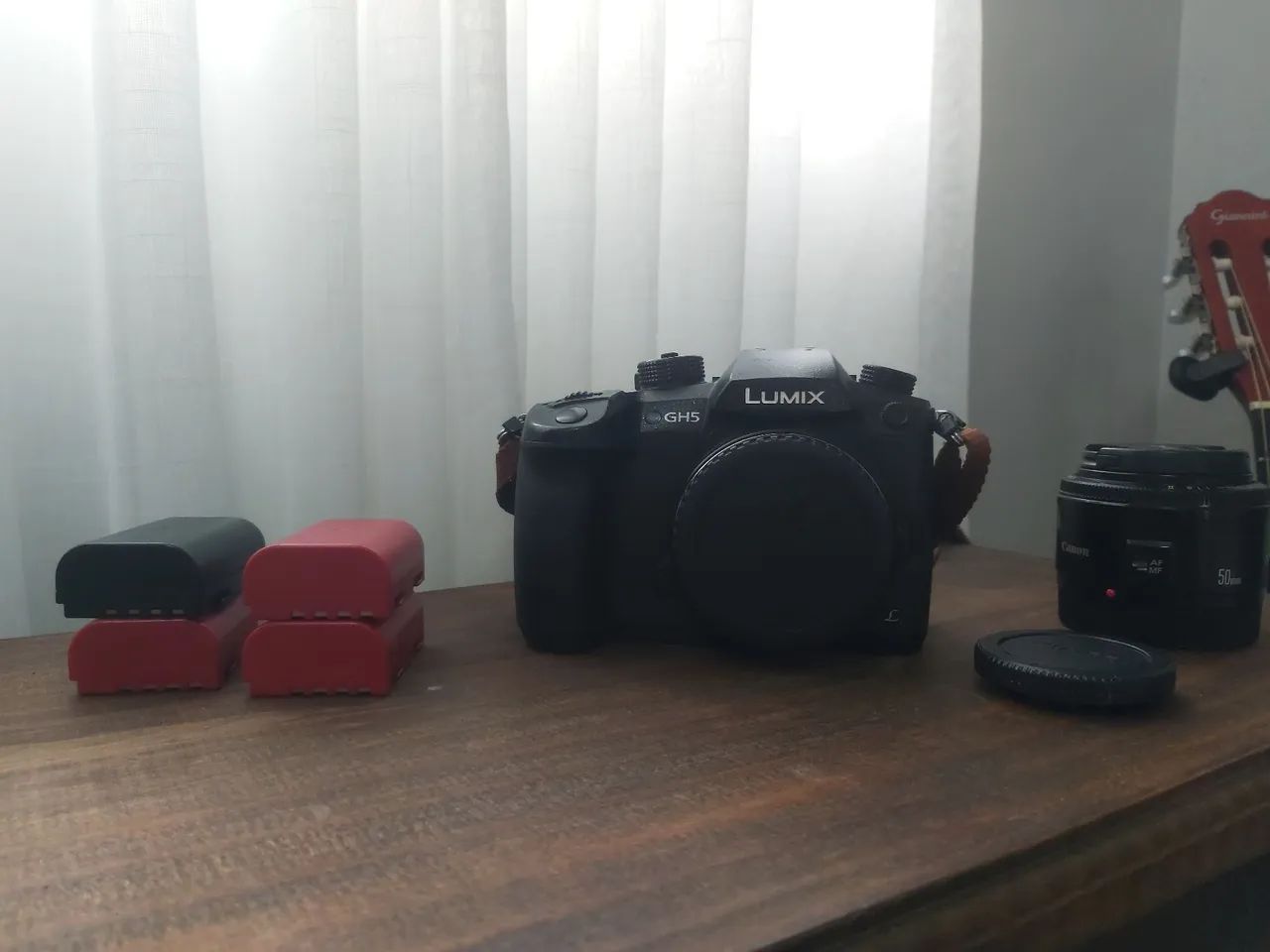 CAMERA LUMIX GH5 COM ACESSÓRIOS - Foto 2