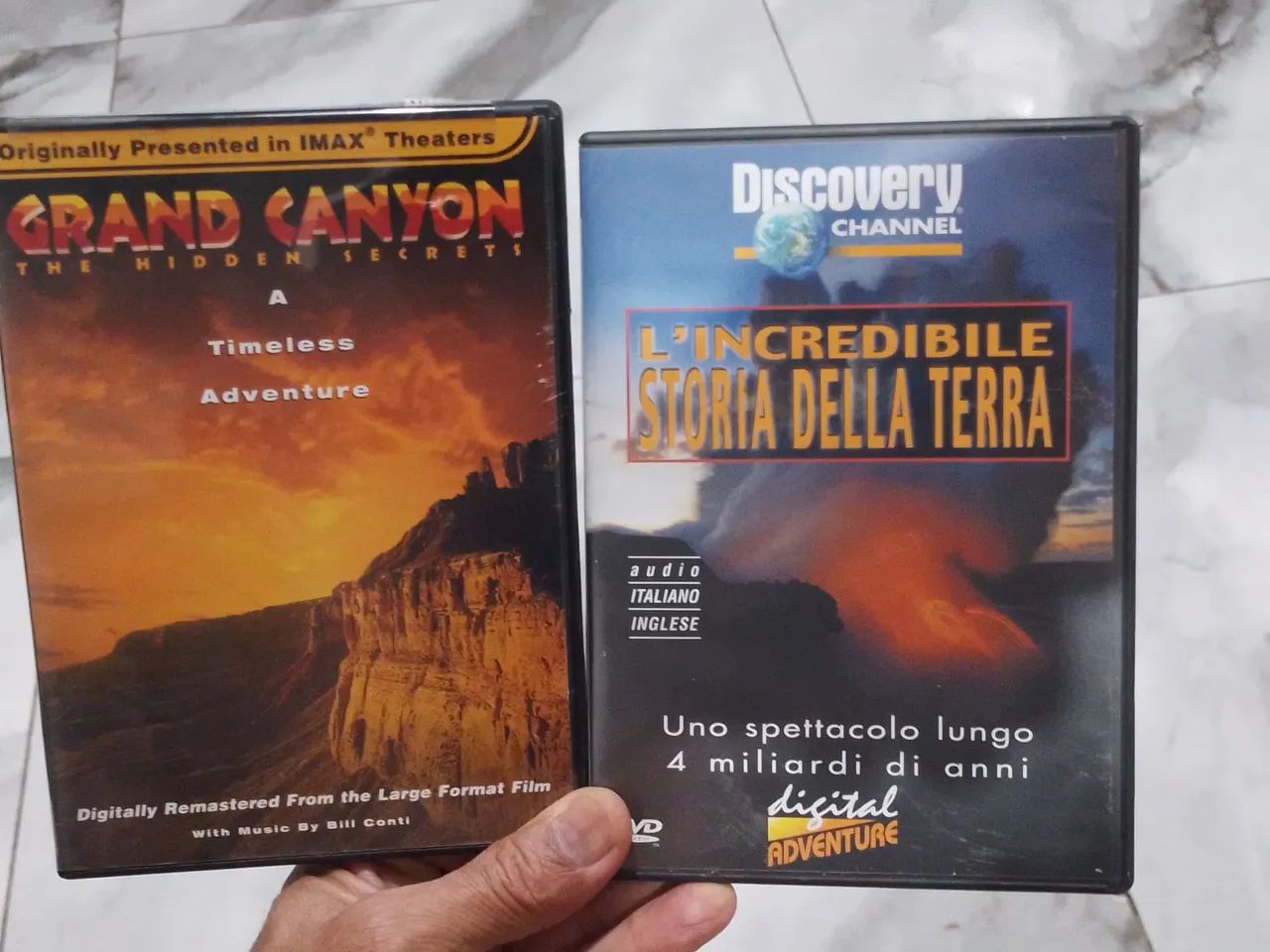 Dvds Discovery em italiano e inglês 