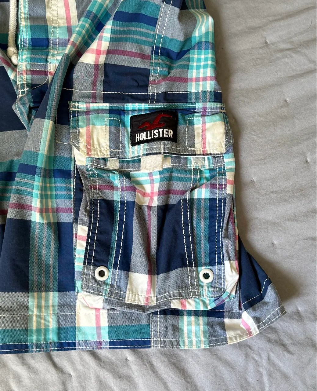 bermuda cargo importada hollister autentica original 42 g - Foto 3