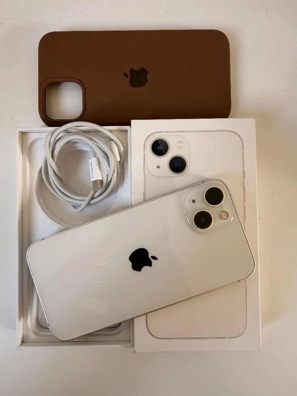 IPHONE 13 128GB BRANCO - CIXA E NOTA - Celulares e Smartphones