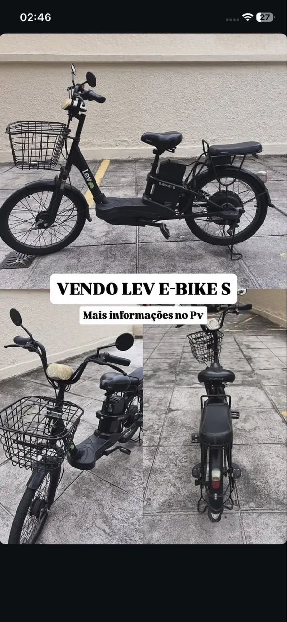 Vendo bike elétrica - leve 