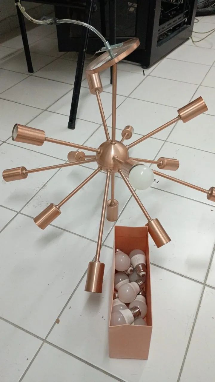 Luminária De Teto Átomo - Cobre - Foto 3