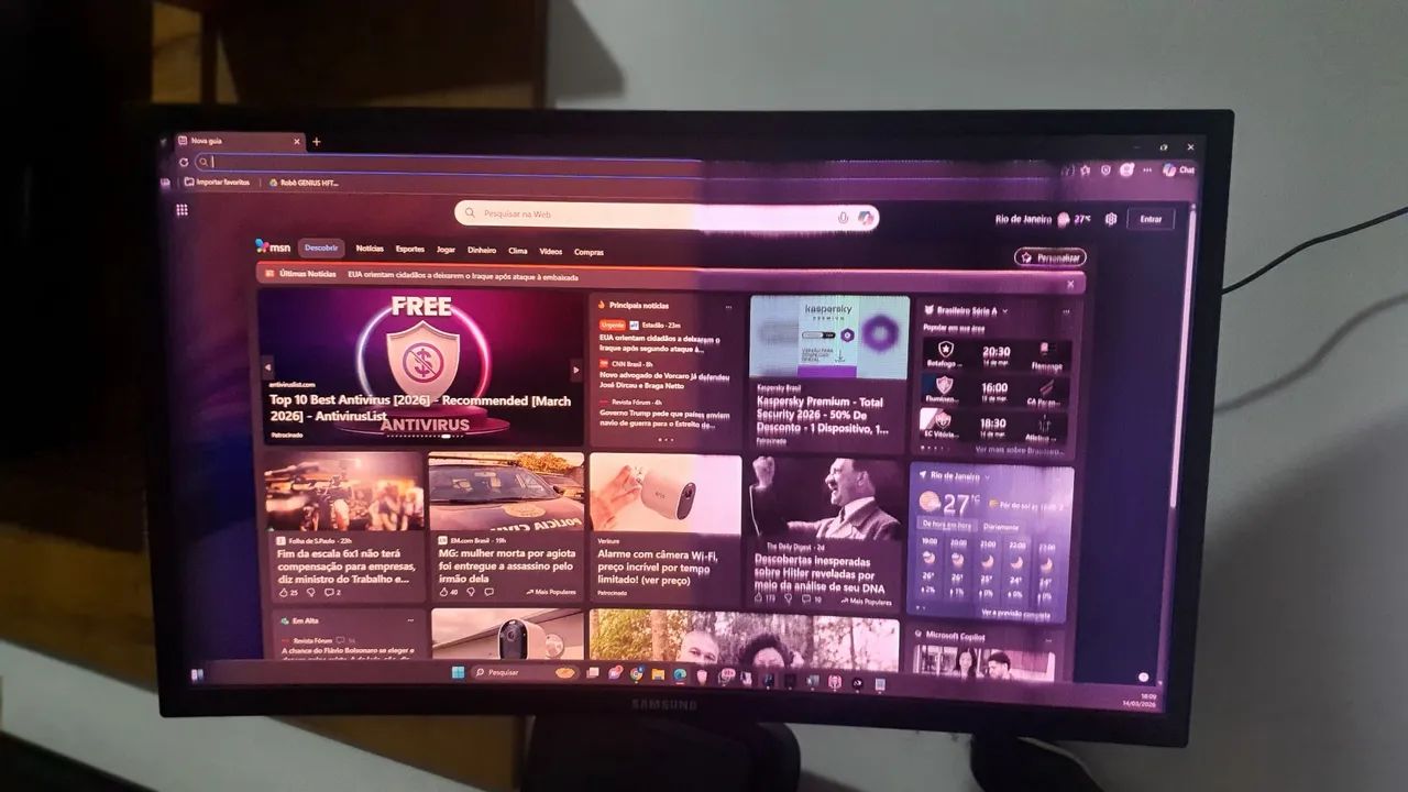 Monitor CURVO Samsung QLED 24' com detalhes - Foto 2