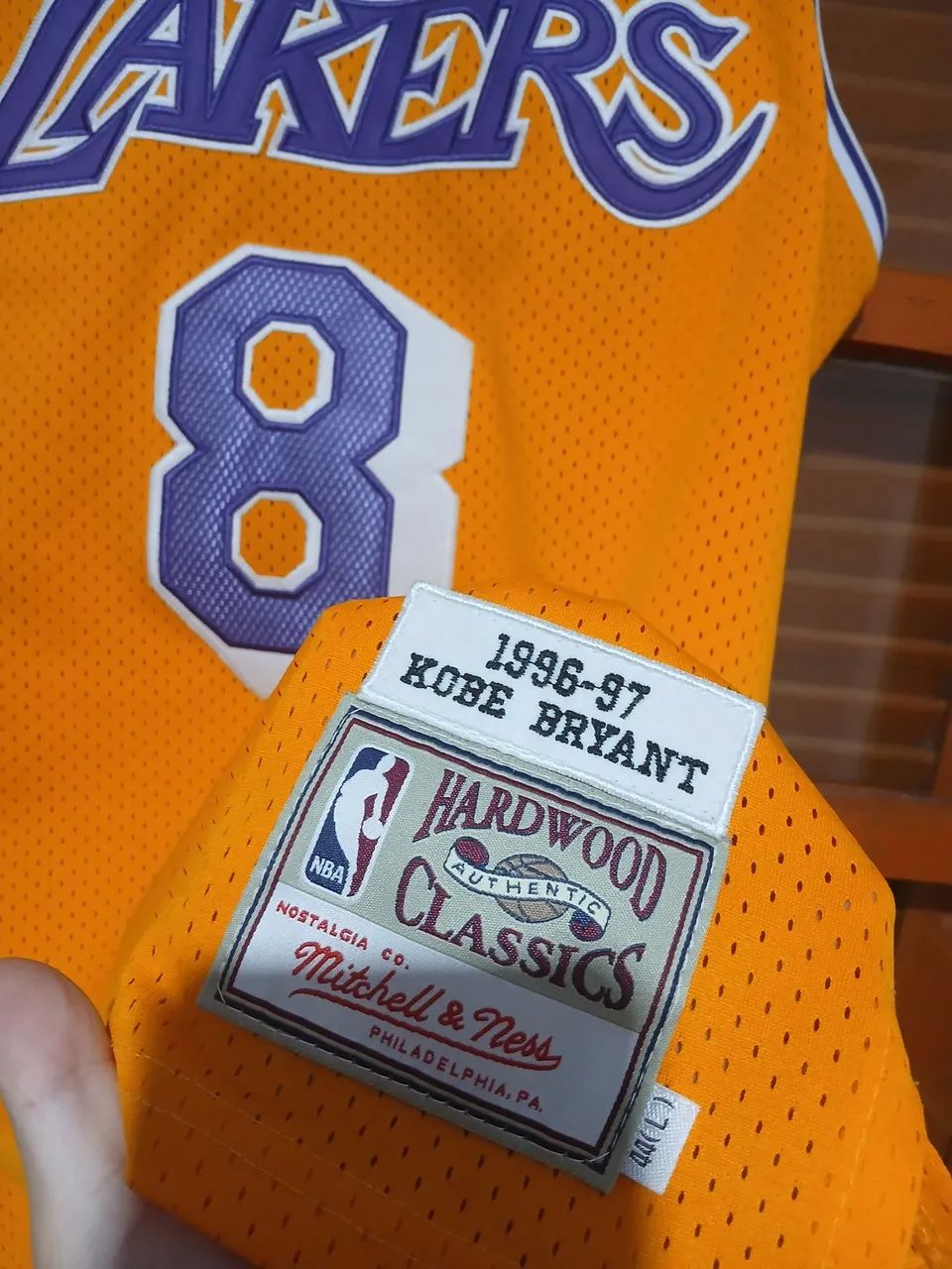 Regata Jersey Lakers Kobe Bryant #8 1996-97 - Retrô da Mitchell