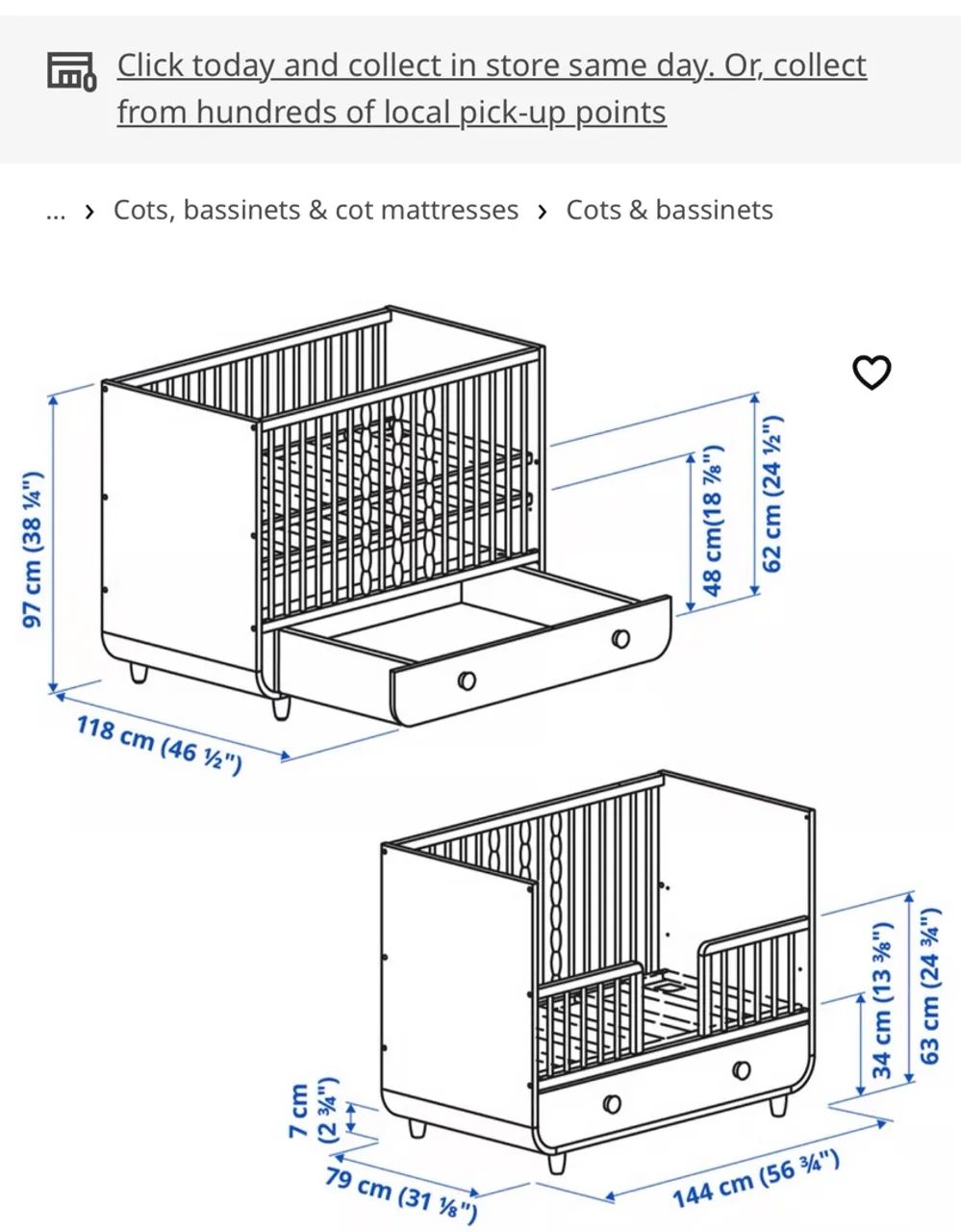 Berço e Mini Cama Ikea - Foto 5