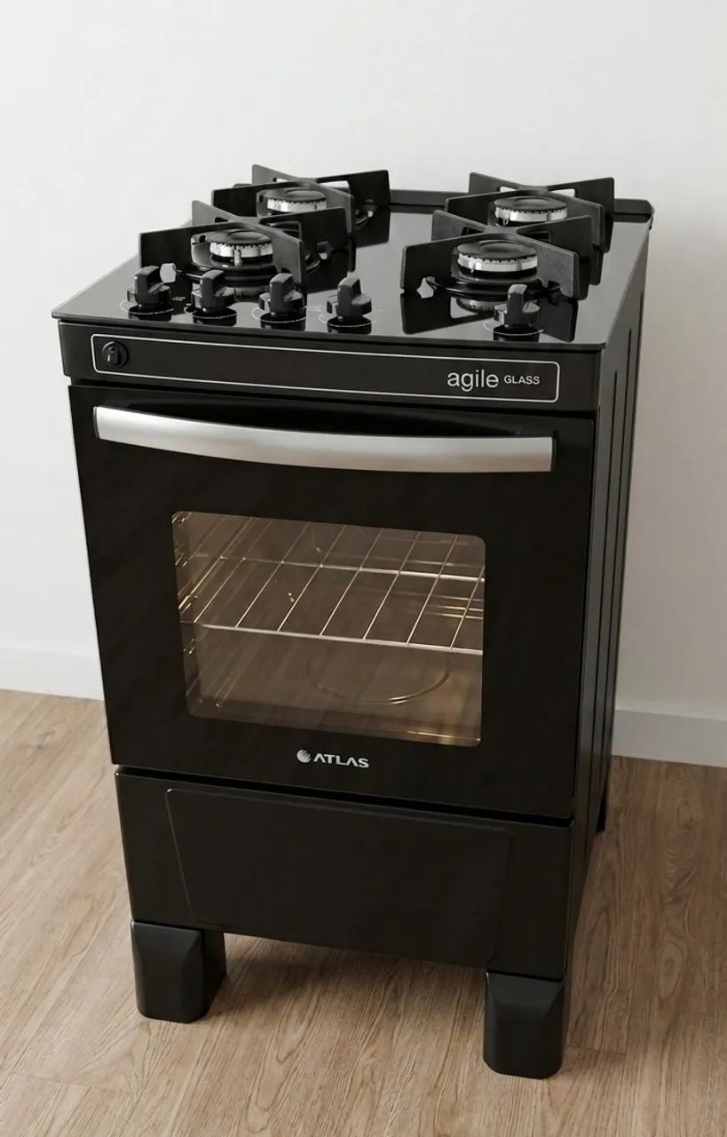 Fogão com mesa de vidro 