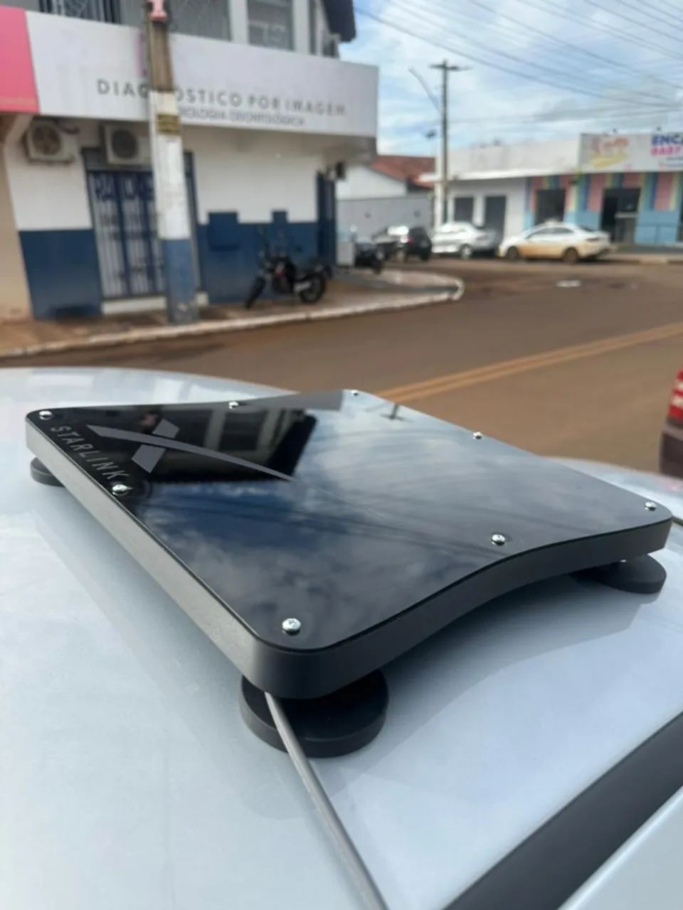 Kit Veicular Starlink com Case de Teto + Cabo 12V